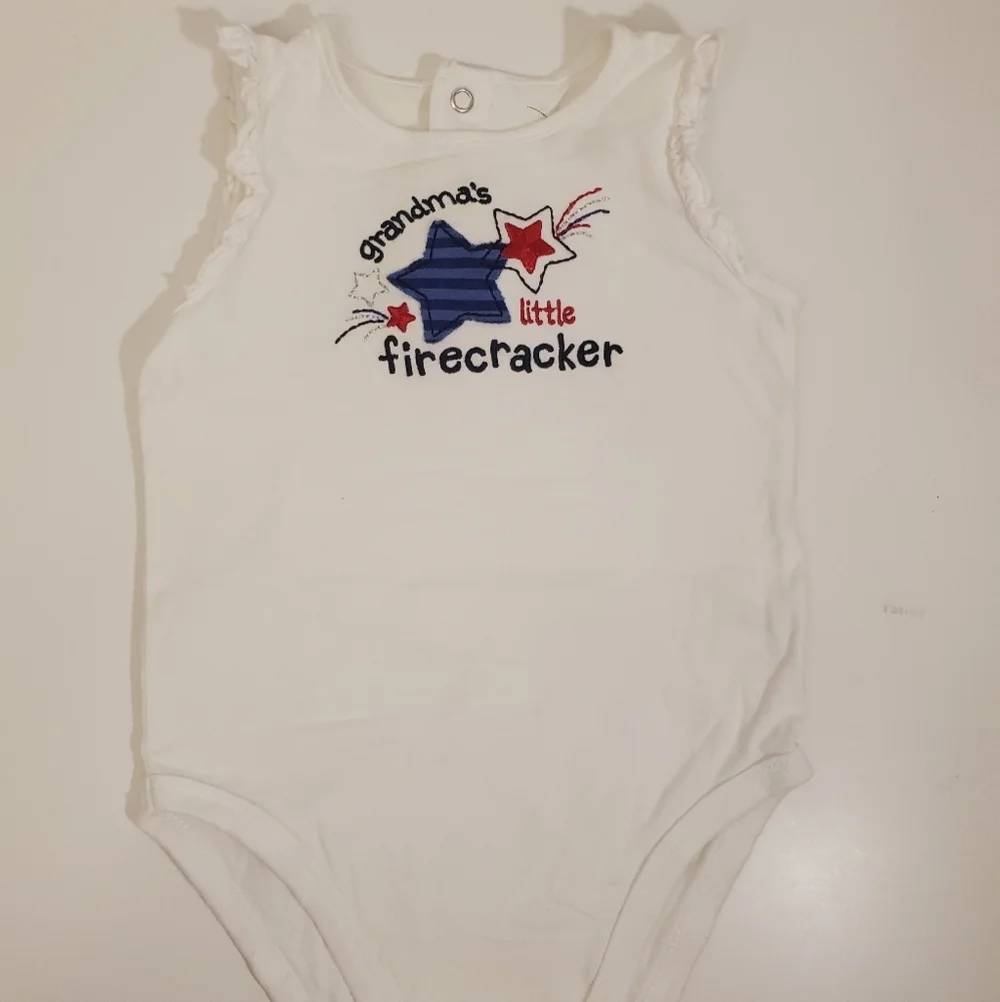 Jumping Beans 4th Of July Onsie 18m